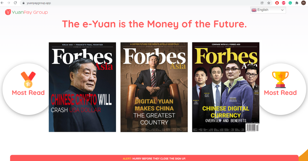 Yuan pay Forbes