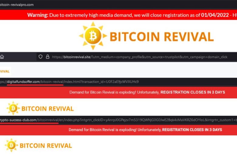 Bitcoin Revival-nettsteder