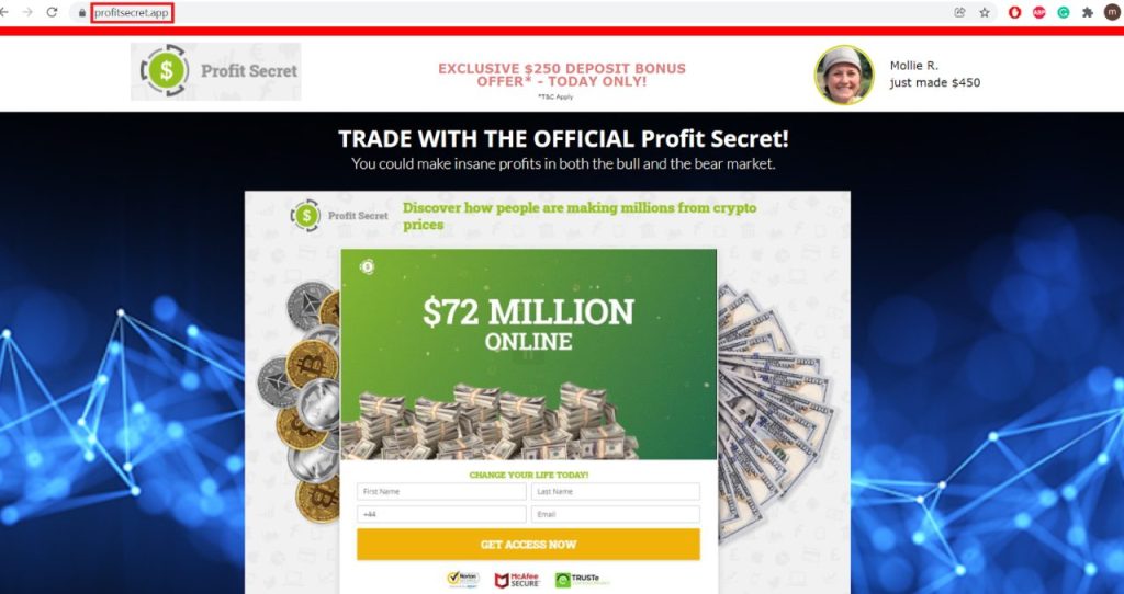 første Profit Secret Website