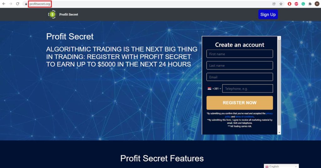 tredje Profit Secret Website